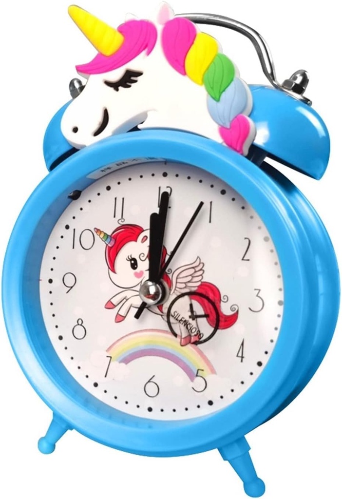 Horloge Réveil avec Alarme Mécanique Motif Dessin Animé pour Enfant-Motif 4