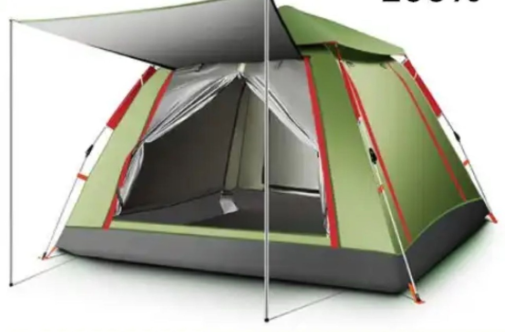 Tente Automatique Professionnel 4 Places 2,00 m x 2,00 m x 1,45 m-Vert Pistache