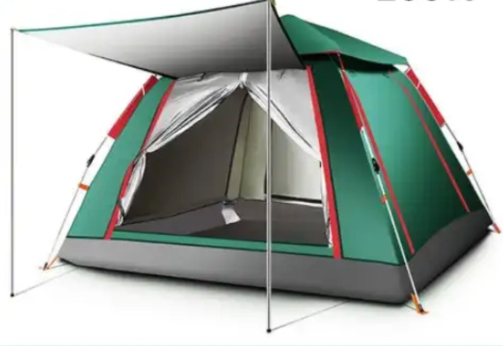 Tente Automatique Professionnel 6 Places 2,20 m x 2,20 m x 1,60 m-Vert foncé