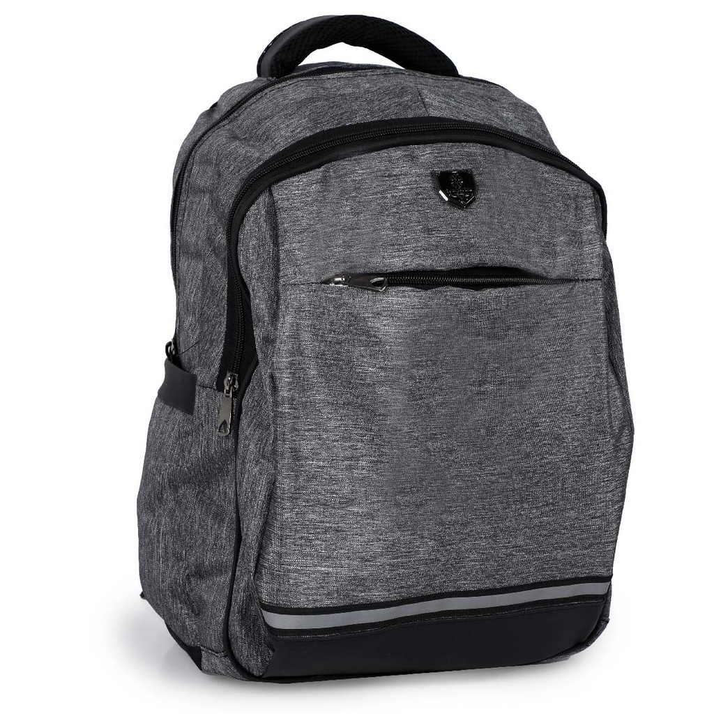 Sac à Dos En Toile Pour PC Portable 15.6"  Gris Charbon