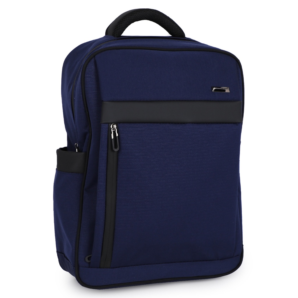 CATESIGO Sac à Dos En Toile Pour PC Portable 15.6" Bleu Marine