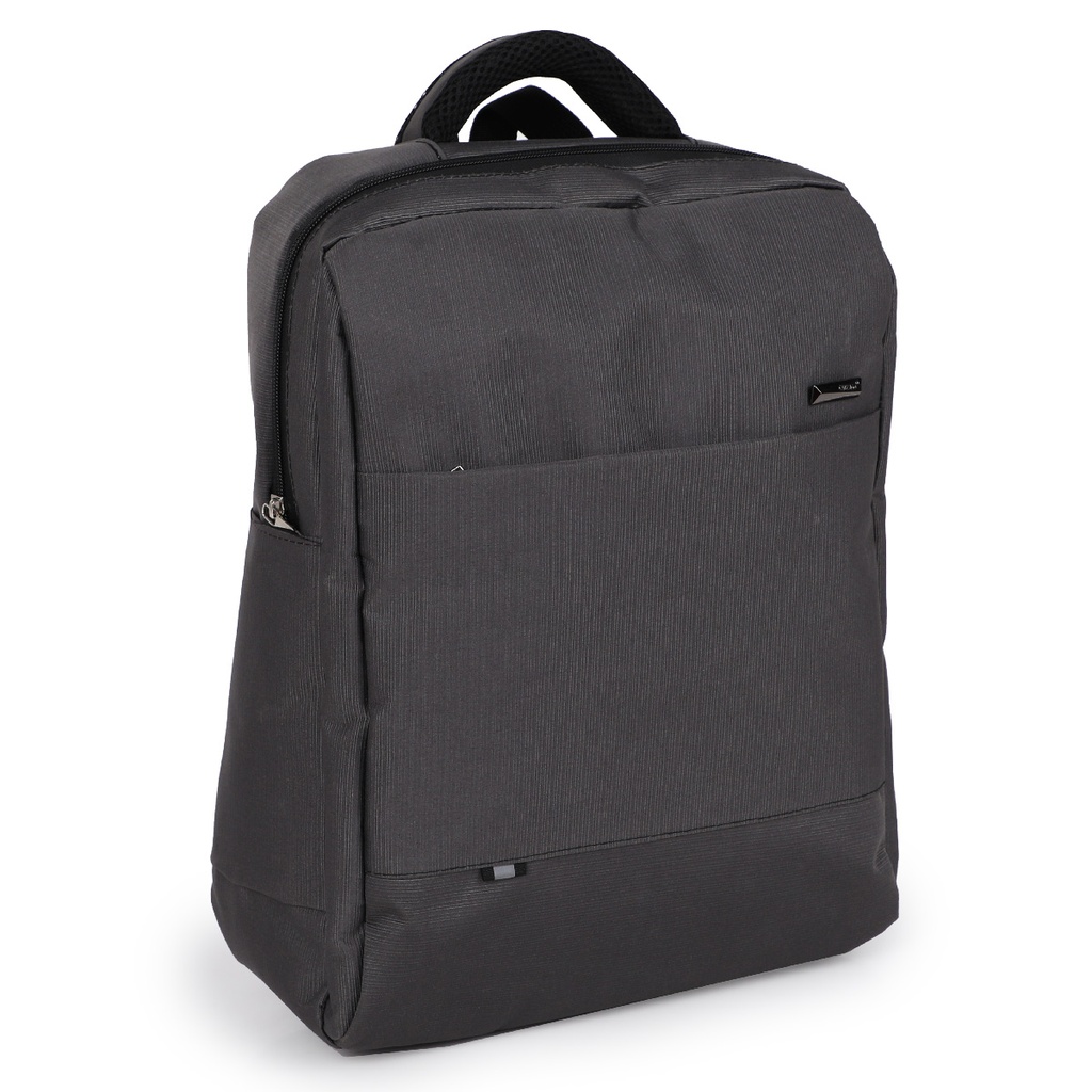 CATESIGO Sac à Dos En Toile Pour PC Portable 15.6"  avec Port USB Gris Charbon