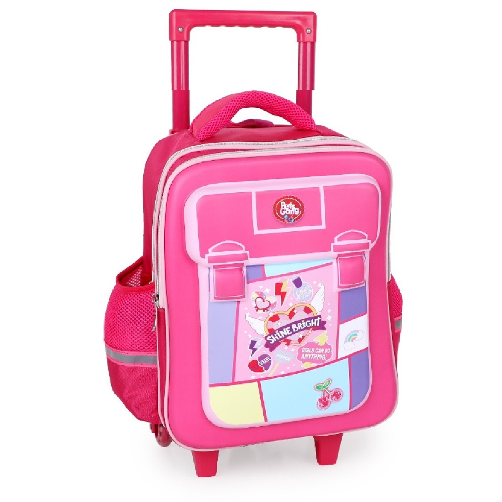 3éme et 4éme Année Primaire Cartable Scolaire Avec Roulette Pour Fille Motif Shine Bright