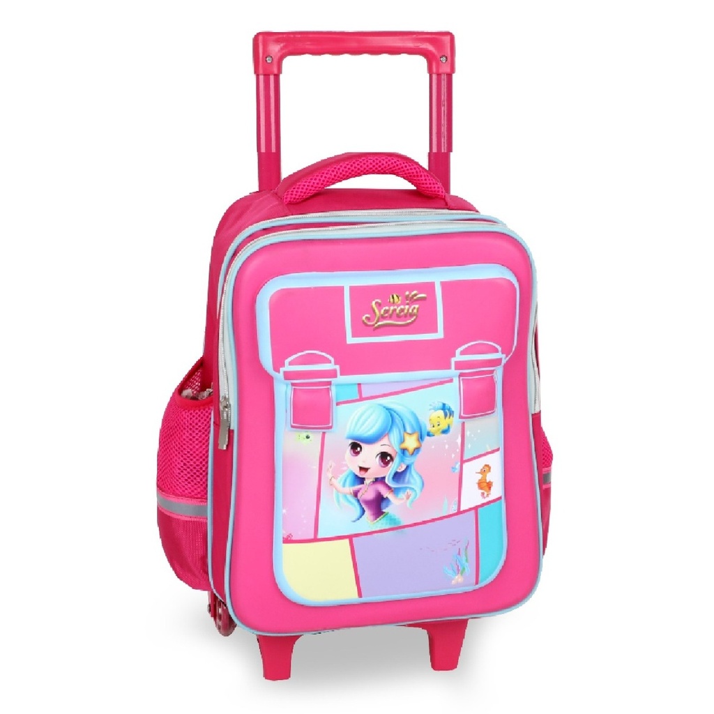 3éme et 4éme Année Primaire Cartable Scolaire Avec Roulette Pour Fille Motif Fille