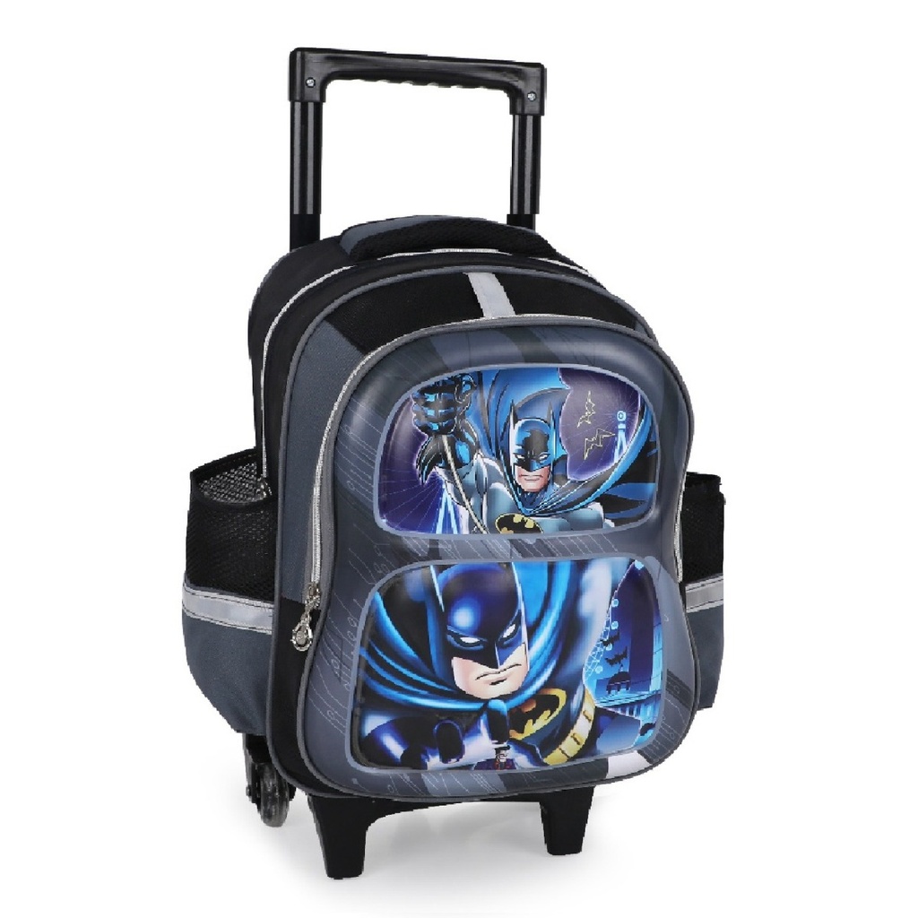 1ère et 2éme Année Primaires Cartable Scolaire Avec Roulette Pour Garçon Motif Batman