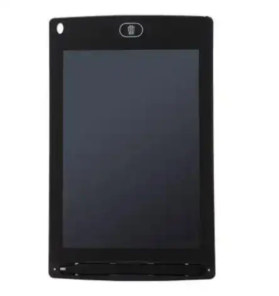 Ardoise Électronique Effaçable À Écran LCD Et Bouton De Suppression 22.5 x 14.5 x 0.5 cm-Noir