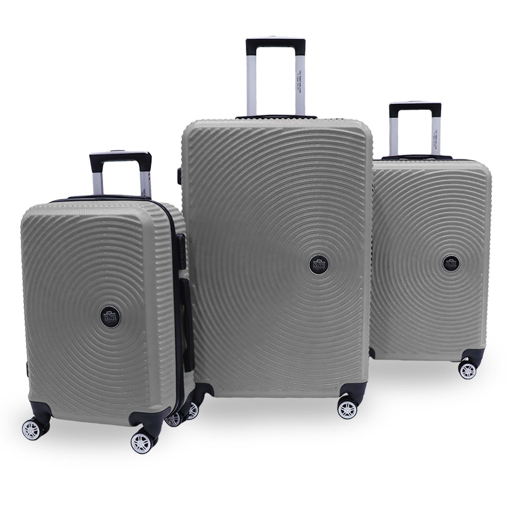 TEC TAKE VALISE Serie De 3 Valises Abs Modèle 1-Argentée