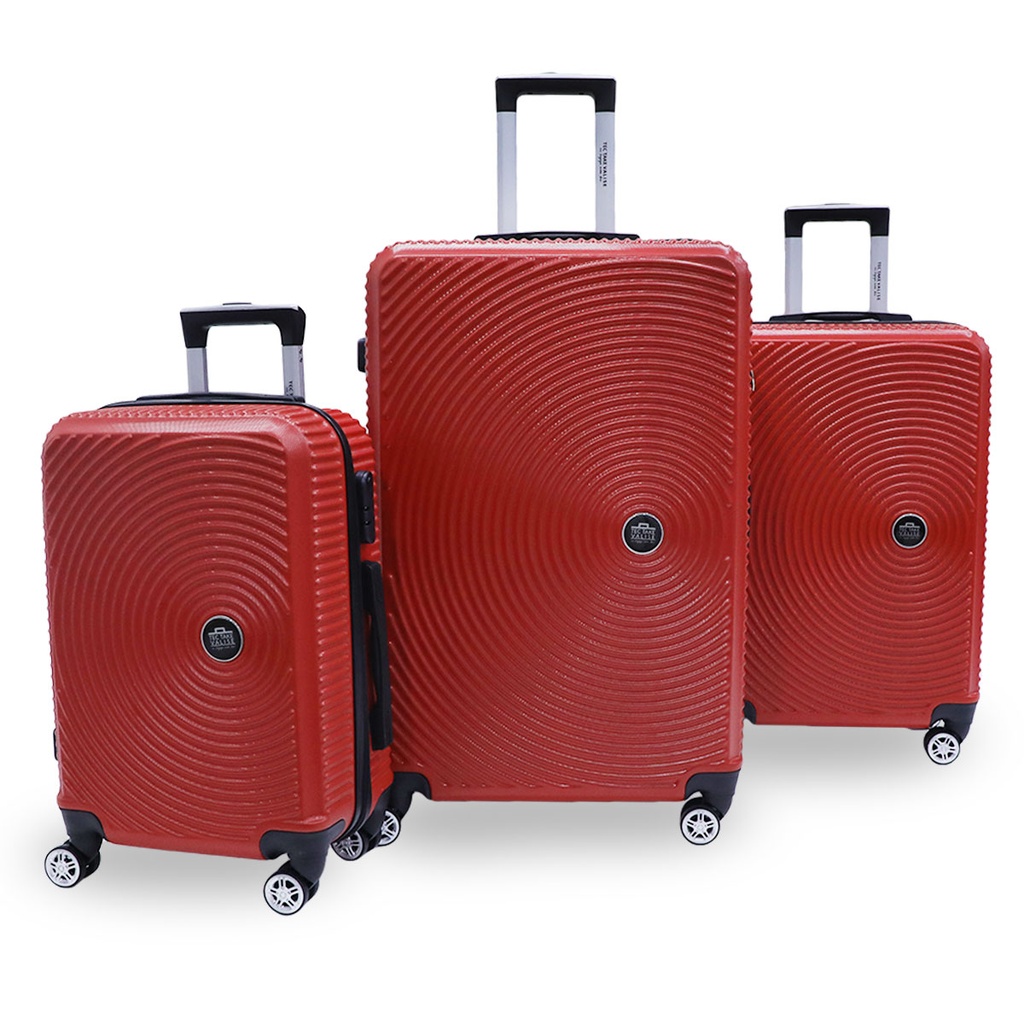 TEC TAKE VALISE Serie De 3 Valises Abs Modèle 1-Rouge