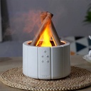 Diffuseur d’Huiles Essentielles Effet Flamme Bois Blanc 250 ml