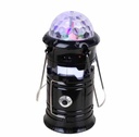 Torche Camping Light 3 en 1 rechargeable - Lampe Led Multicolore avec Jeu de Lumière-Noir