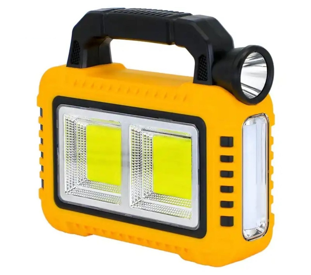 Torche Lampe portable Multifonctionnelle Solaire-Jaune