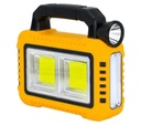 Torche Lampe portable Multifonctionnelle Solaire-Jaune