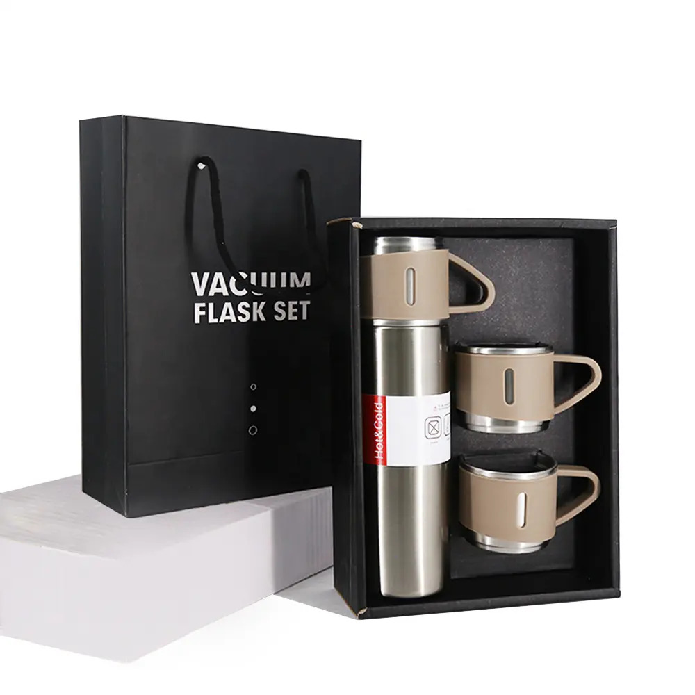Thermos avec 3 coupes-Grège