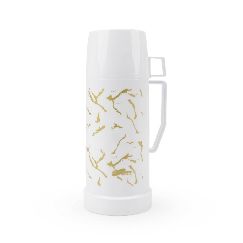 Thermos ALWAYS motif marbré-Blanc