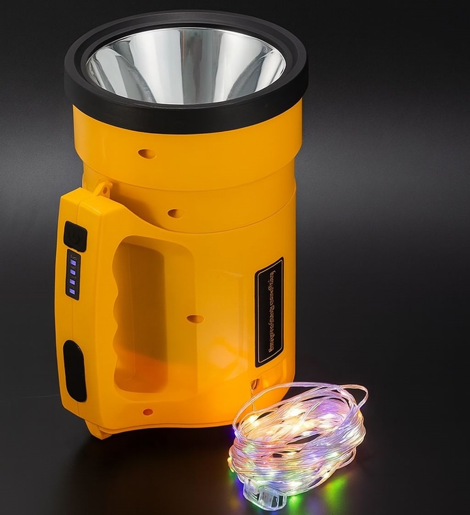 Projecteur LED Extérieur Rechargeable Étanche & Bande Lumineuse