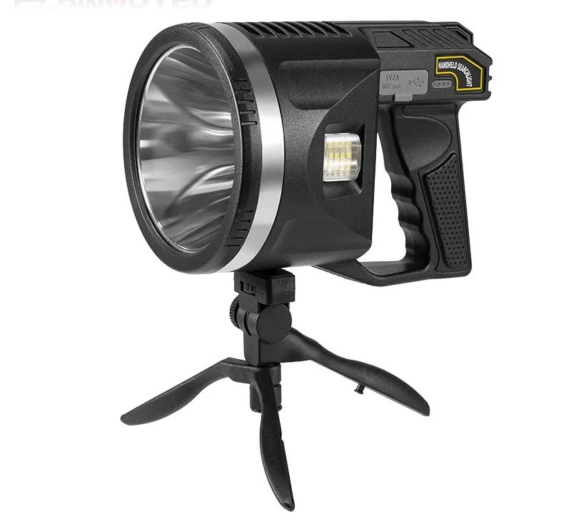 Projecteur LED Rechargeable W5174 6 Modes USB Type-C Trépied Inclus