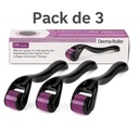 Lot De 3 Derma Roller Rouleau Massage Et Soins Visage 0.5 mm