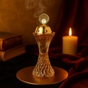 Encensoir À Charbon En verre et Métal Forme Conique Motif 1