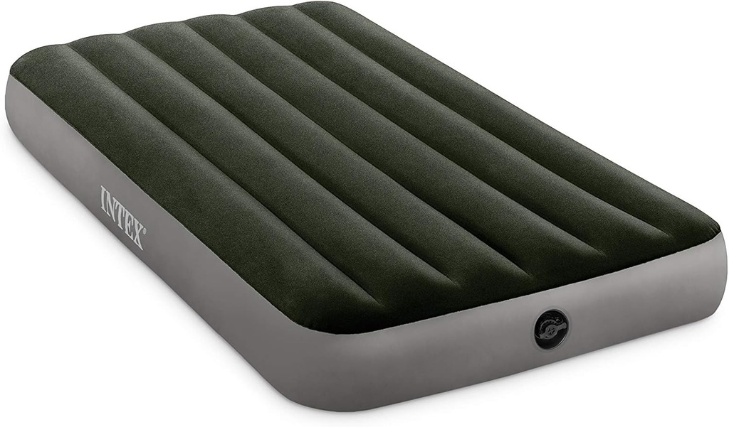 INTEX Matelas Gonflable  Classic Downy 1.5 Personnes Vert