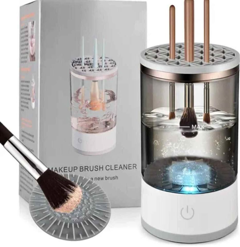 Nettoyeur Automatique de Pinceaux de Maquillage En Noir