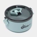 Boîte à Lunch Verte à Double Couche Avec Couverts