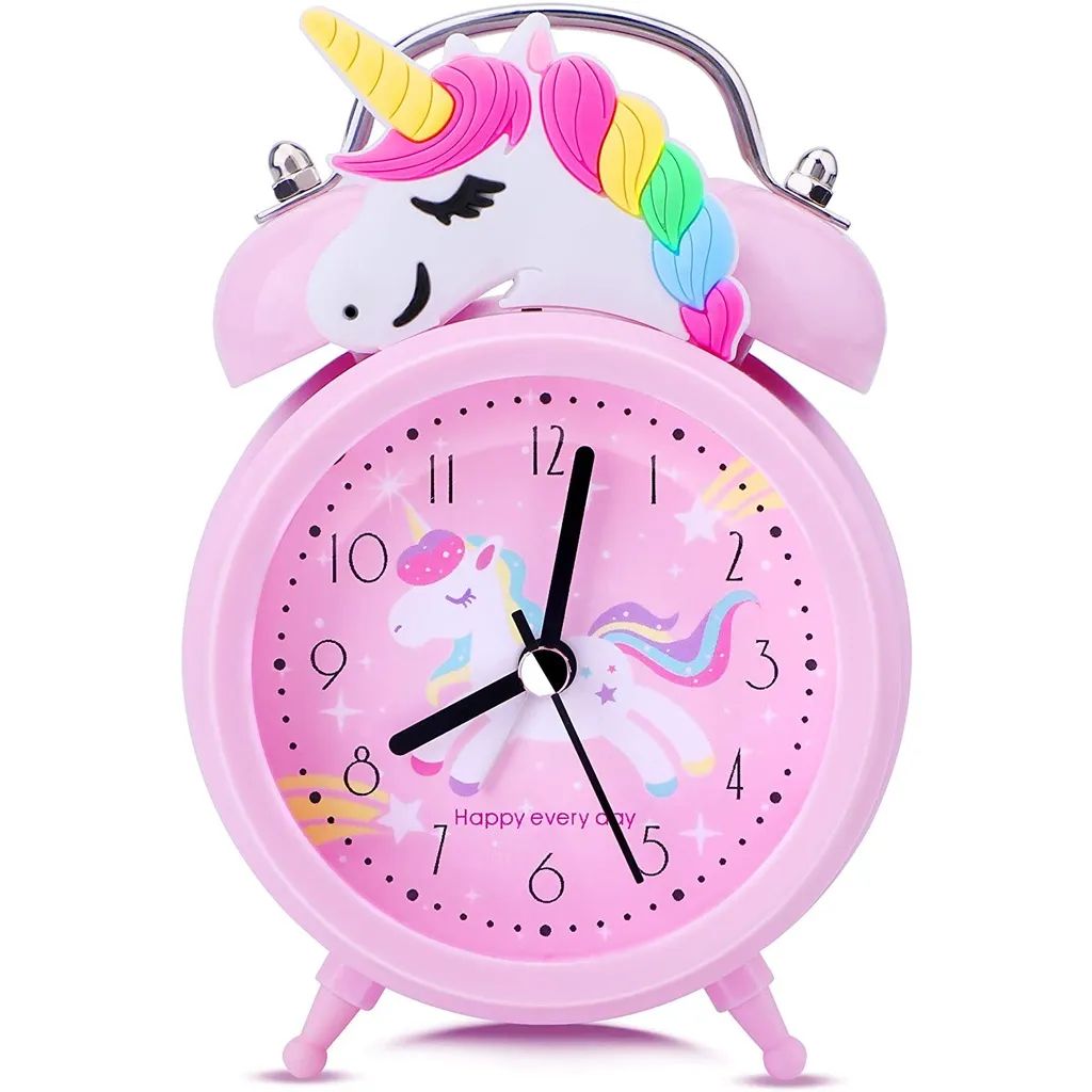 Horloge Réveil avec Alarme Mécanique Motif Dessin Animé pour Enfant-Motif 7
