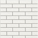 Panneau Mural 3D Adhésif Anti-Humidité – 77×70 cm – Blanc avec Bordure Grise