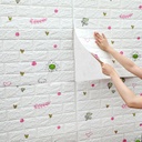 Panneau Mural Adhésif Anti-Humidité 3D 77*70 Cm Ballon