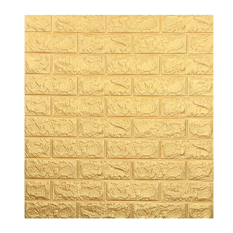 Panneau Mural Adhésif - Anti-Humidité 3D - 77 * 70 cm-Doré
