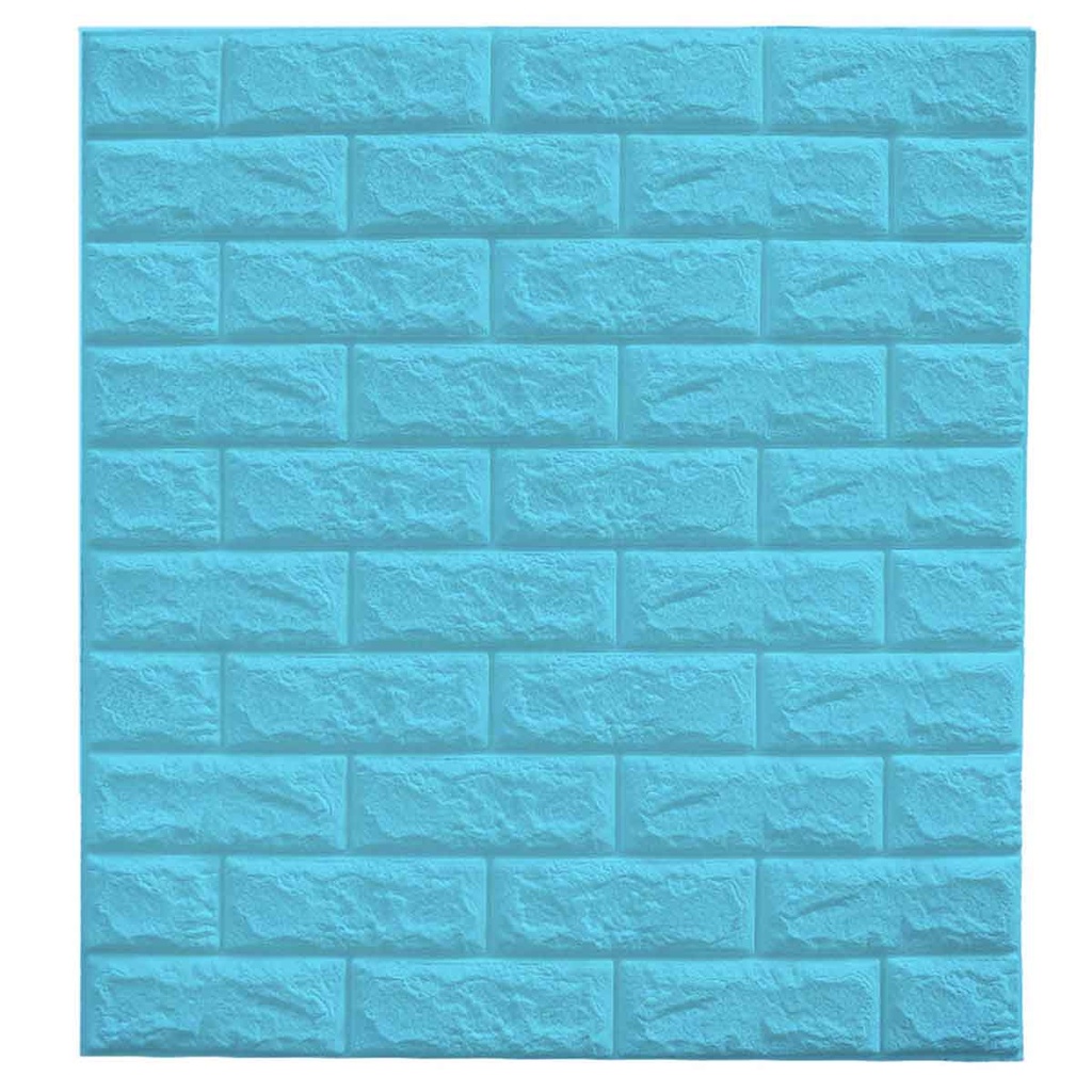 Panneau Mural Adhésive - Anti-Humidité 3D - 77 * 70 cm-Bleu ciel 