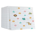 Pack De 10 Panneaux Muraux Adhésifs Anti-Humidité 3D 77*70 Cm Animals