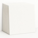 Pack de 10 Panneaux Muraux Adhésifs Blanc Anti-Humidité 3D 70 x 70 cm