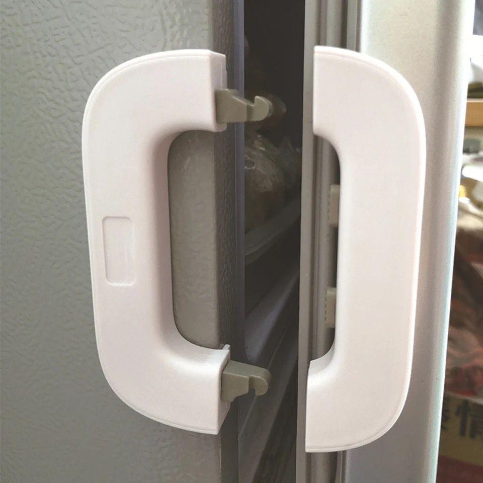  Serrure De Réfrigérateur Ou Porte De Congélateur Pour Sécurité-Blanc