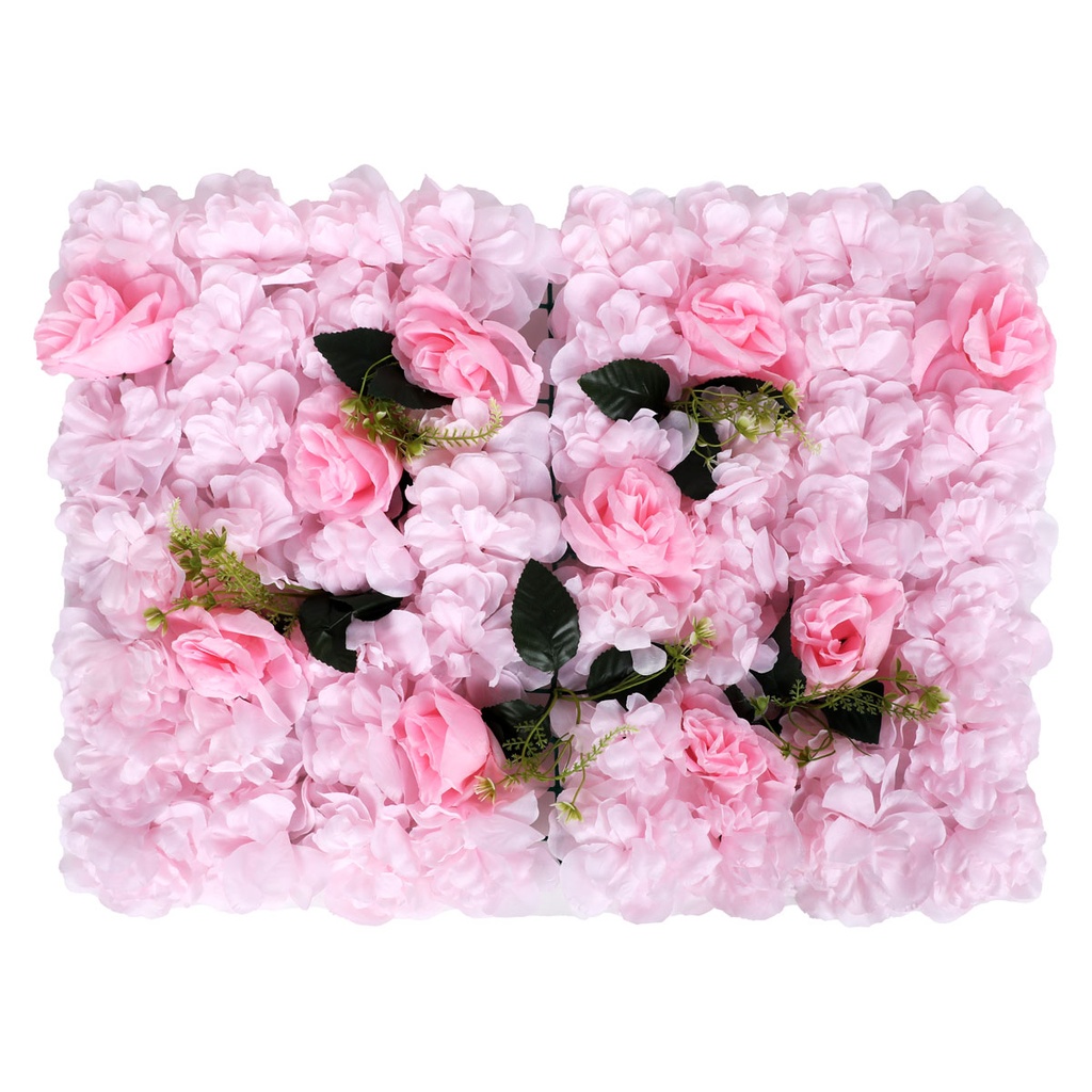 Mur de fleurs artificielles 60 X 40 cm modèle 1-Rose