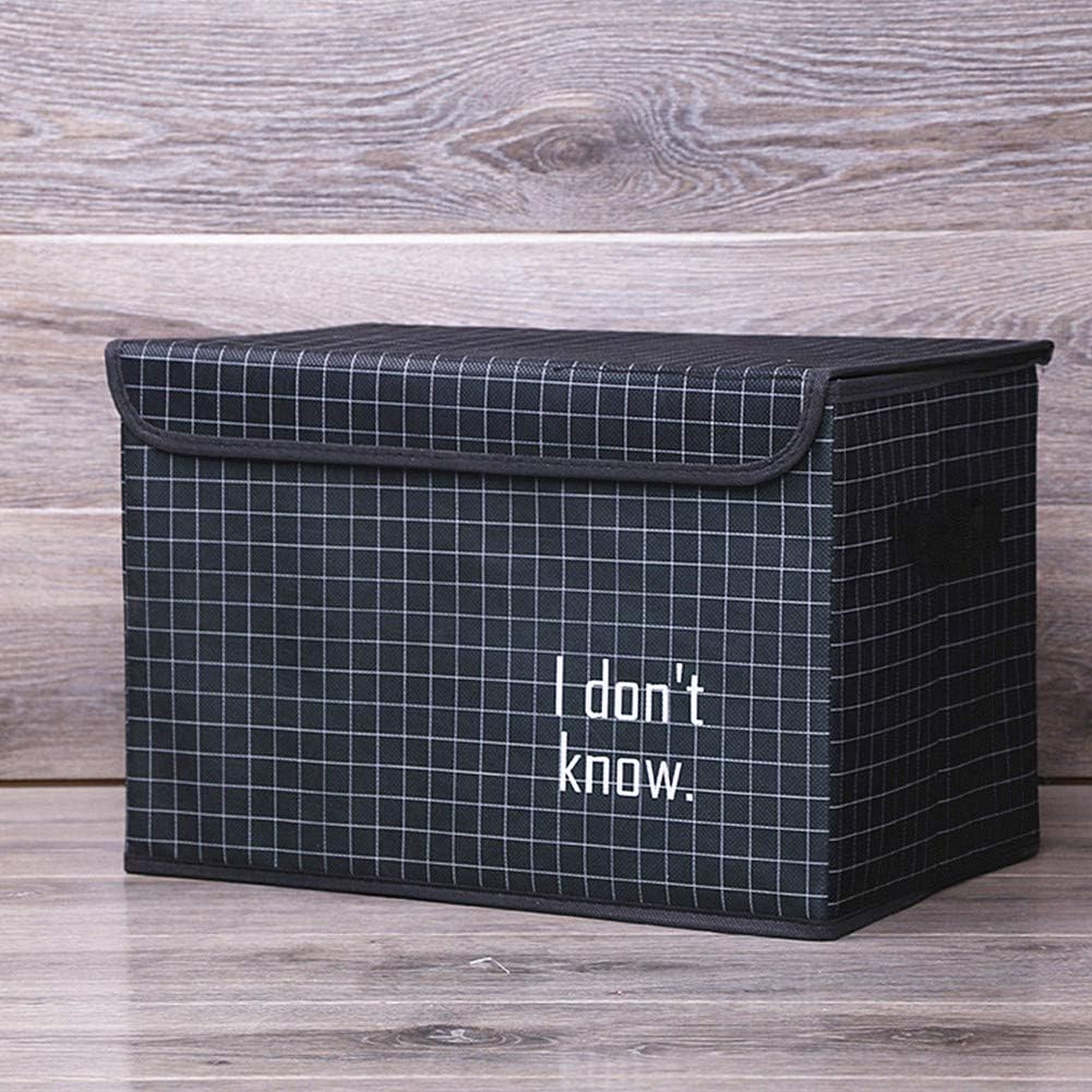 Boîte de Rangement Pliable 38 x 25 x 25 CM-Noir