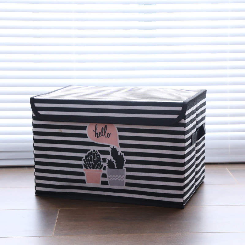 Boîte de Rangement Pliable 38 x 25 x 25 CM-Blanc