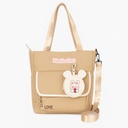 Sac à Main Avec Porte-Monnaie Motif Lapin – Style Coréen Marron