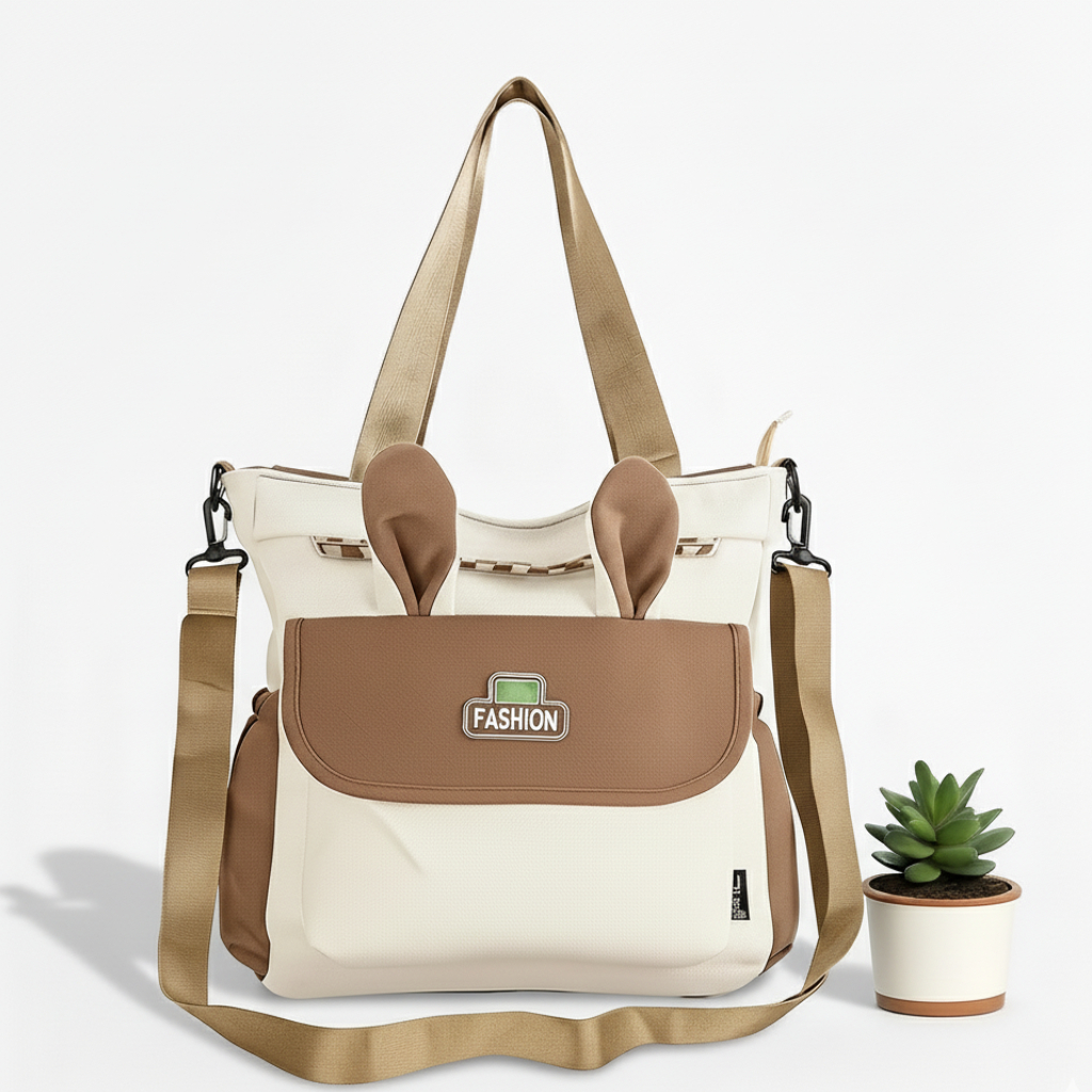 Sac à Dos Motif Rabbit Lovely Marron