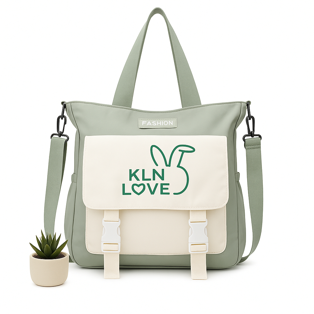Sac à Main Motif KLN Love  Vert