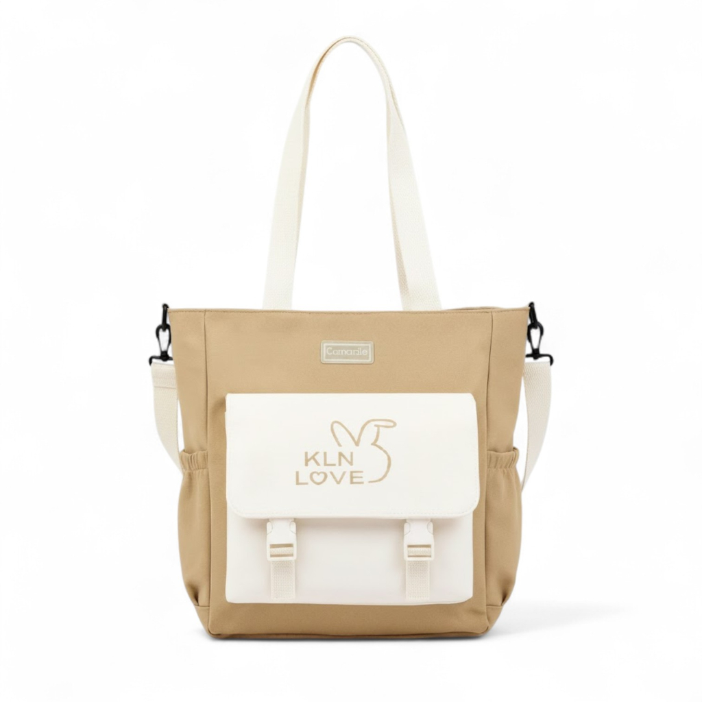 Sac à Main Motif KLN Love Marron