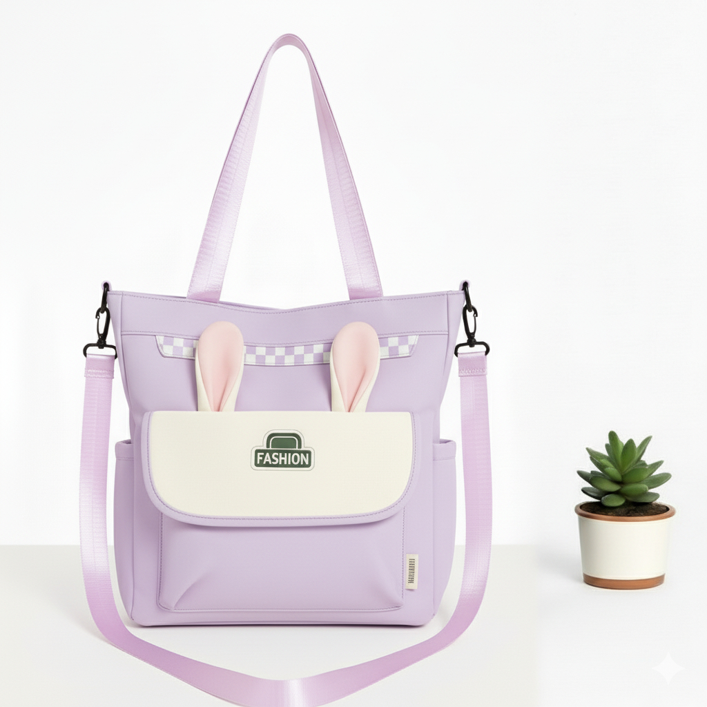 Sac à Main Motif Rabbit Lovely Violet
