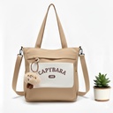 Sac à Main Motif Capybara – Style Coréen Kawaii avec Porte-Clé Peluche Marron