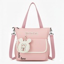 Sac à Main Avec Porte-Monnaie Motif Lapin – Style Coréen Rose 