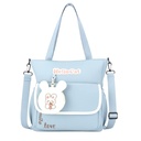 Sac à Main Avec Porte-Monnaie Motif Lapin– Style Coréen Bleu
