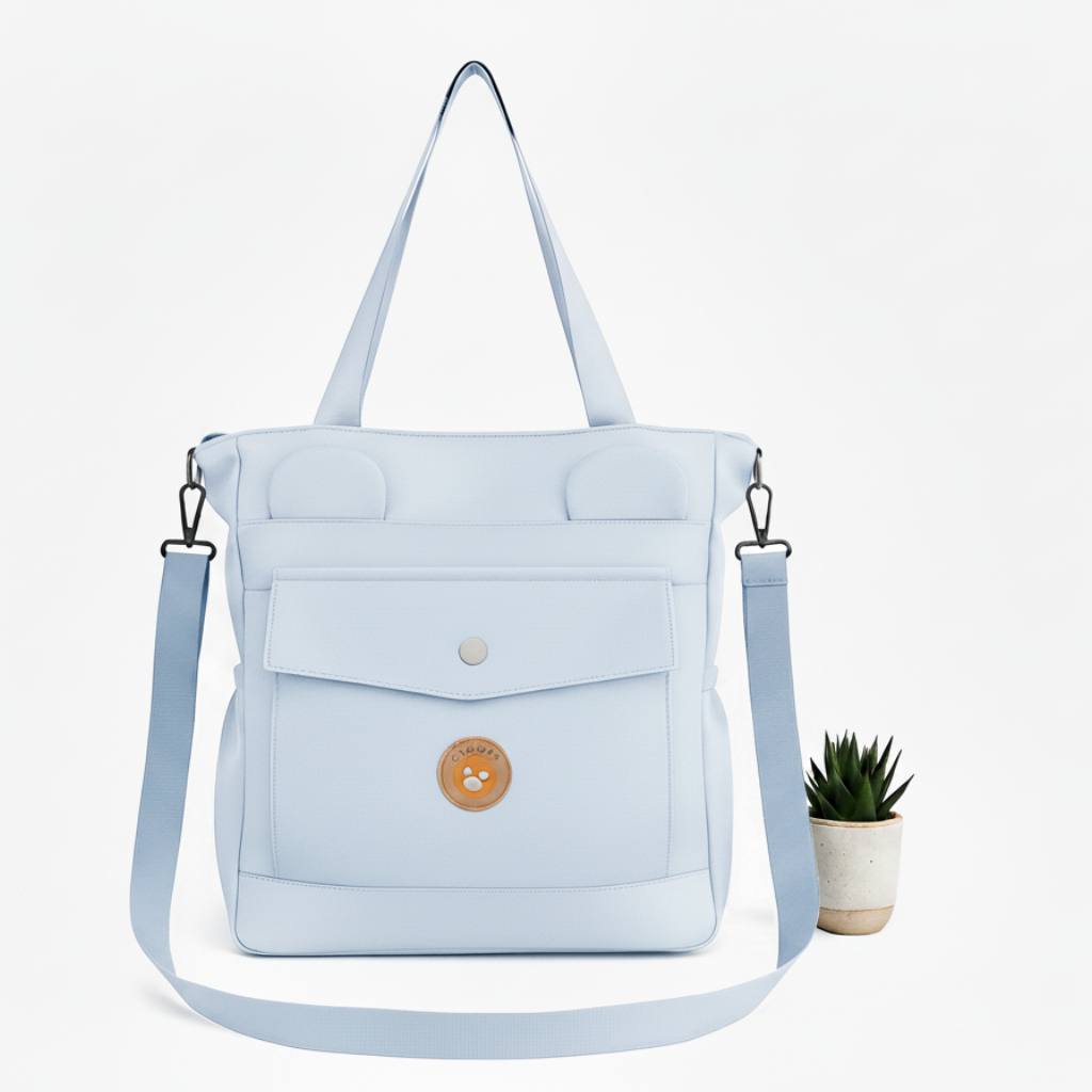 Sac à Main Mignon Style Coréen Avec Oreilles D’Ourson Bleu