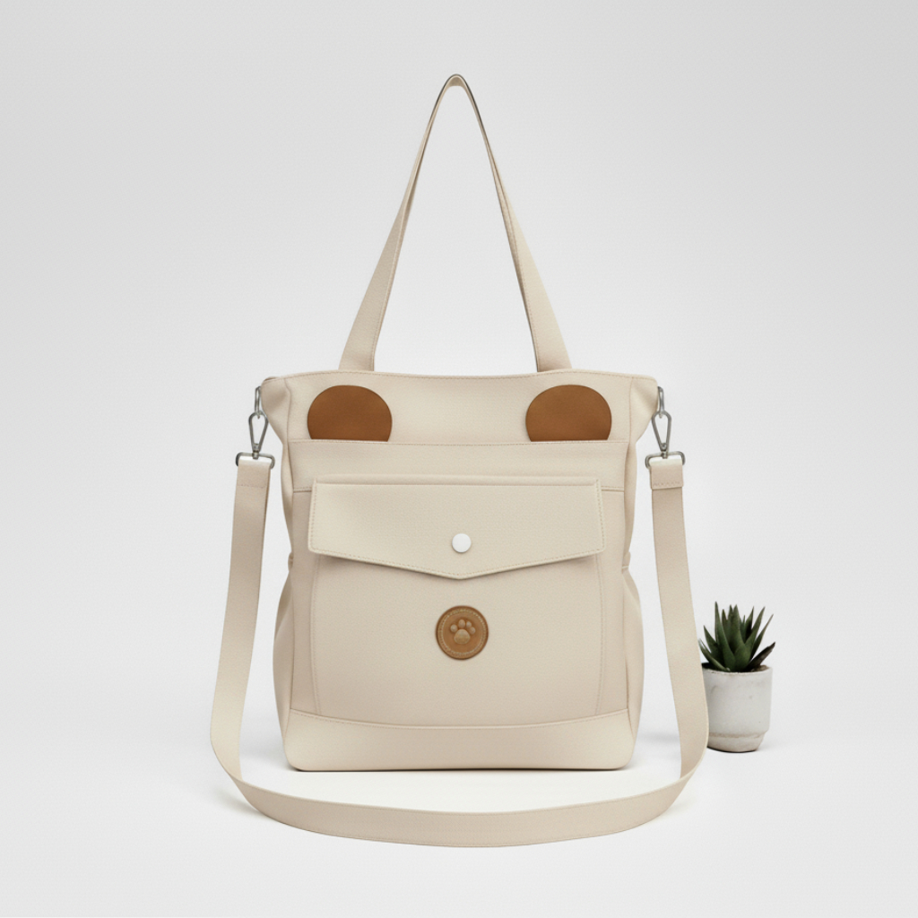 Sac à Main Mignon Style Coréen Avec Oreilles D’Ourson Blanc Sale