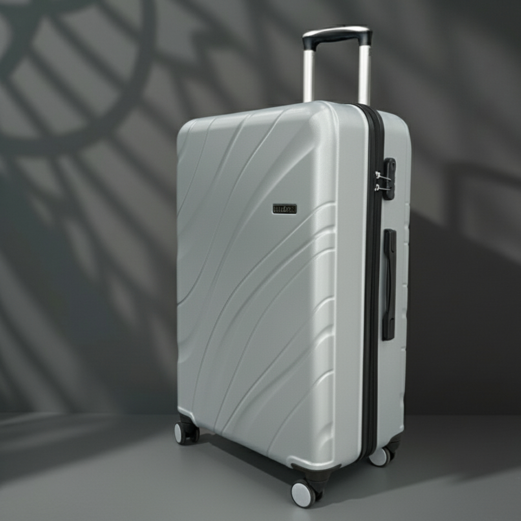 Grande Valise Valora Silver En ABS Incassable Modèle 3