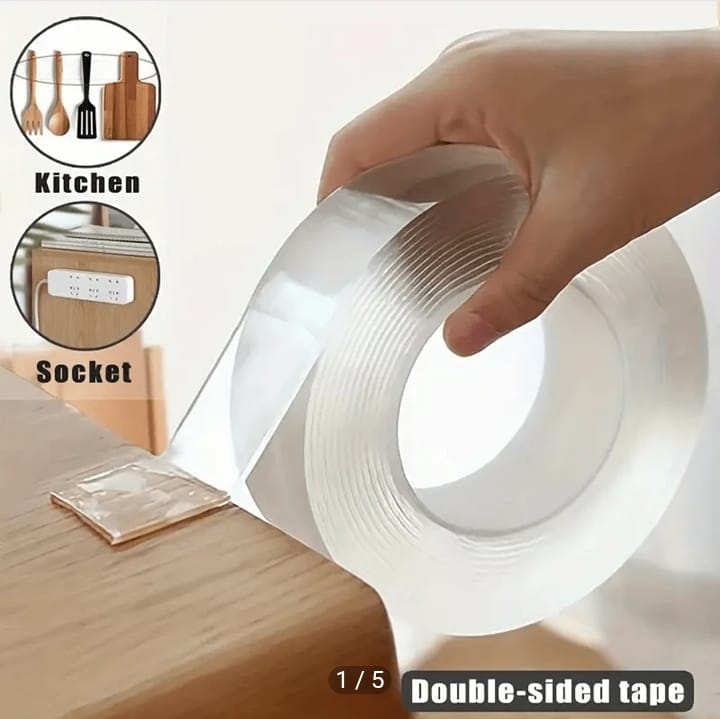 Ruban Adhésif Double Face Transparent 3 cm x 2 m