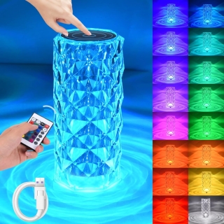 Lampe De Table En Cristal Romantique