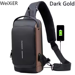 Sac À Dos À Bandoulière Antivol USB-Motif 1
